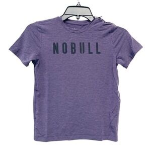 NoBull Kid's Unisex Heathered Purple Training Athletic‎ Casual Shirt Size Small